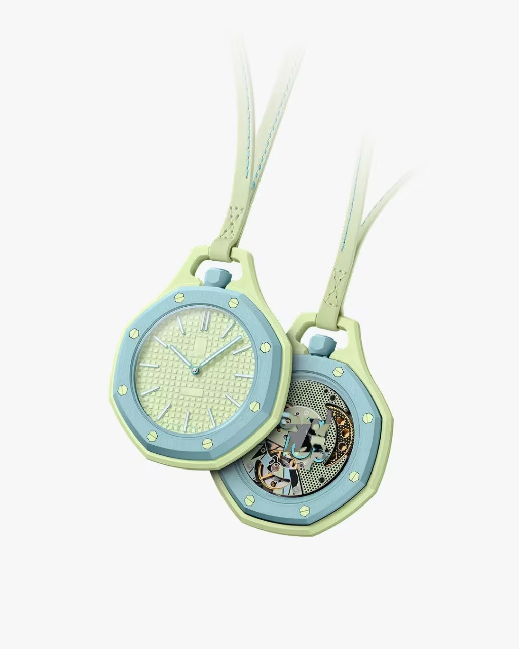 Ap Co-Branded Pendant-Style Personalized Mechanical Watch With Transparent Back And Matching Movement, Model For Men And Women, Available For