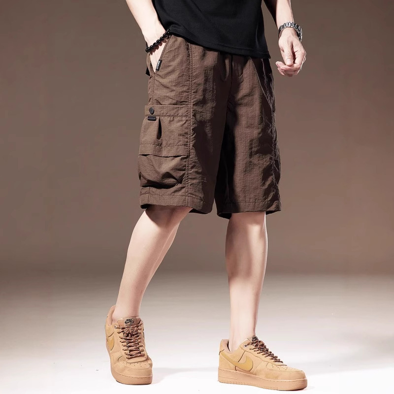아메리칸 스타일 패션 브랜드 멋진 통기성 툴링 반바지 남성 여름 얇은 느슨한 스포츠 야외 캐주얼 바지 국경