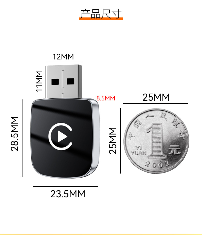 Kt's Best-Selling Carplay Box Converts Wired to Wireless, Two-In-One Car Machine Connectivity, Android Autocarplay Box