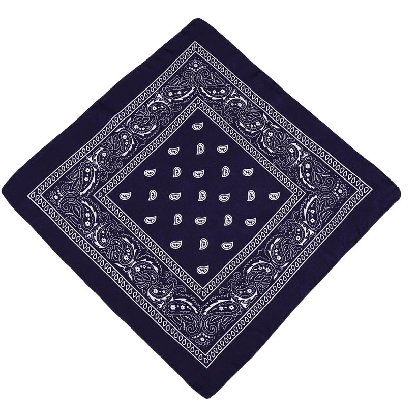 Прямые трансграничные поставки с фабрики полиэстер Пейсли кешью цветок квадратный волшебный шарф для верховой езды в стиле хип-хоп на открытом воздухе
