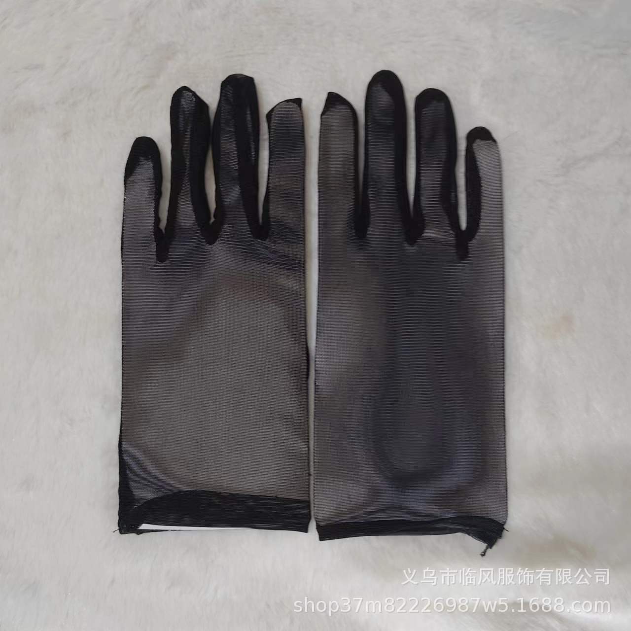 메쉬 탄성 광택 장갑