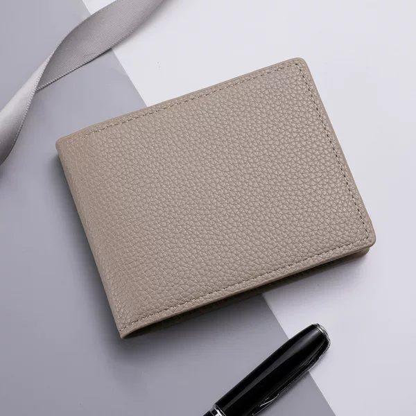 Cross-border Men's Wallet Short Coin Wallet Litchi Pattern Horizontal Wallet Wallet US Dollar Bag Men's Bag Wholesale