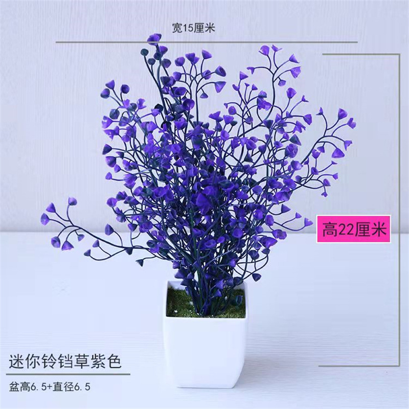 Pequeña imitación de flores falsas decoraciones de sala de estar decoración de mesa de té flores de plástico mano flores falsas plantas decoraciones