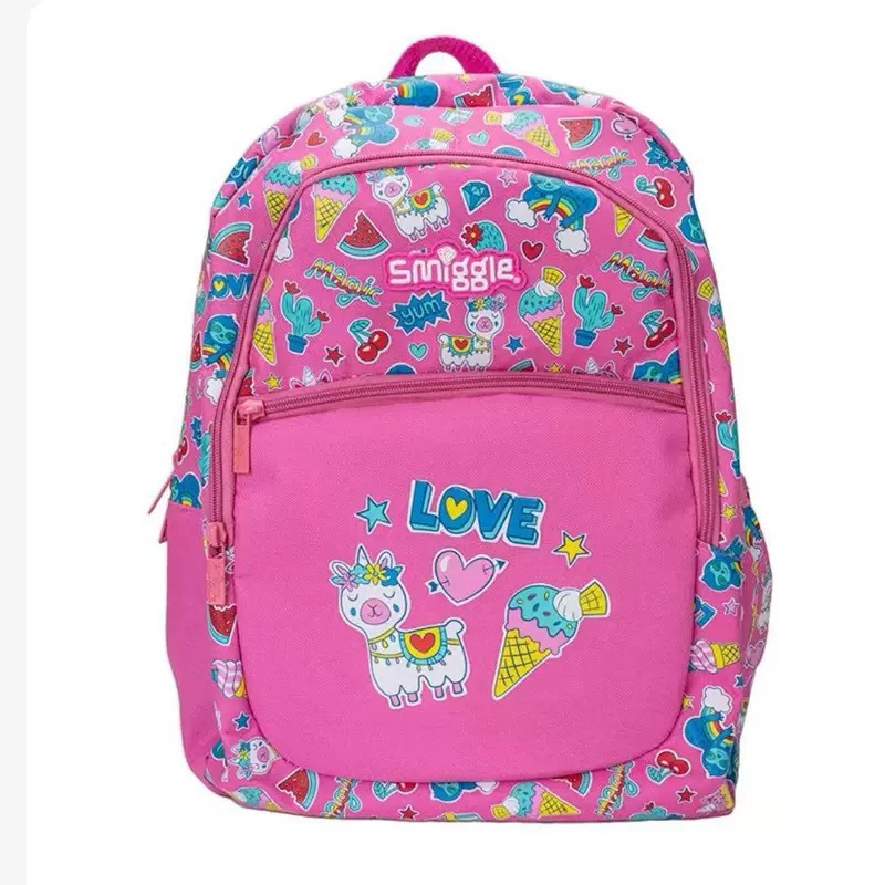 Smiggle grande kt Stitch mochila de gran capacidad de descompresión de doble hombro de dibujos animados