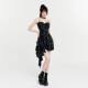2025 New Romantic Capture Diablo Pure Desire Niche Irregular Floral Slip Skirt dress Spice Girls Spring and Summer