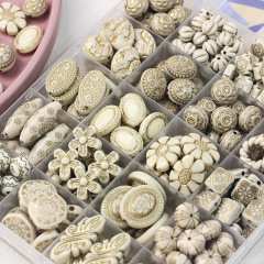 レトロなヴィンテージのバロック描金のバラの花の数珠diy手作りのブレスレットのネックレスの材料の部品のアクセサリー