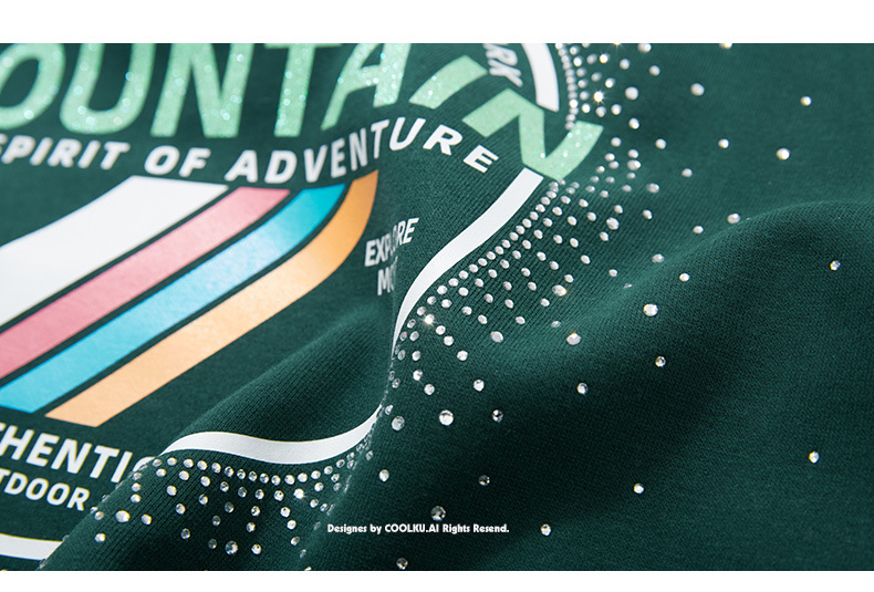 Men's Clothing Fashion Brand Large Size Men's Autumn Small Letter Printing Hot Diamond Loose Three Color Plus Size Sweater_voghion.com