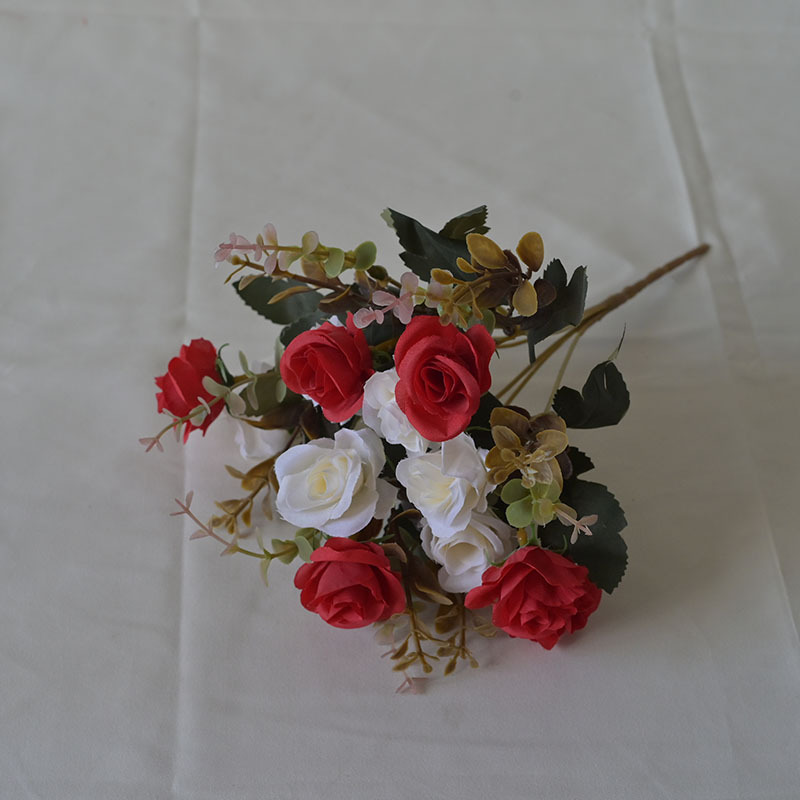 Al por mayor de alta calidad 12 rosas de diamante ramo adornos decoración de boda fotos props de fotografía simulación de rosas