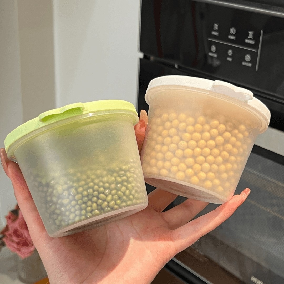 Latas selladas para el hogar Latas transparentes de cocina multifuncionales Latas de almacenamiento de plástico Latas de almacenamiento de alimentos redondas con tapa