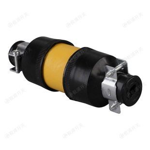 American Standard 15A Wiring Plug Assembled Male and Female Waterproof Head Solderless Detachable Socket Explosion-Proof with Iron Clip