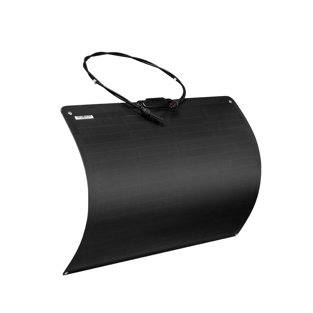 房车拖车户外露营充电 便携轻型18V 55W单晶叠瓦ETFE太阳能柔板