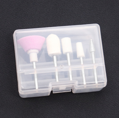 Juego de brocas para uñas de cinco piezas del fabricante, accesorios para taladro de uñas, juego de brocas para uñas de 5 piezas, pulidor de uñas de 2,35 mm