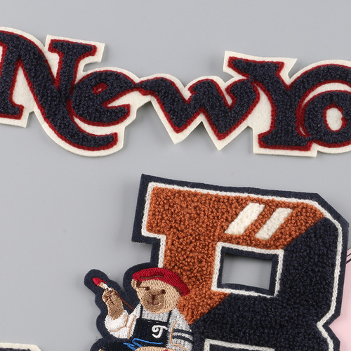 Duoku computer embroidery label English letters towel embroidery patch patch clothing accessories badge embroidery patch patch patch