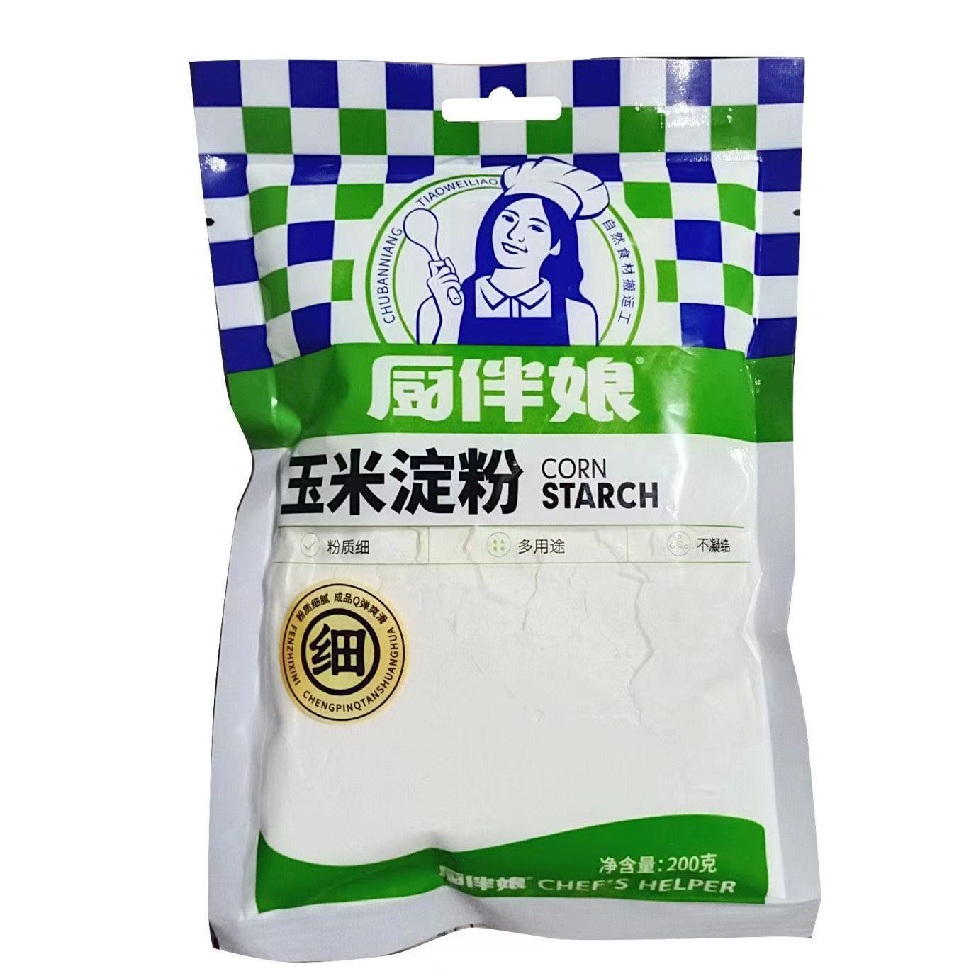 厨伴娘玉米淀粉200g/袋菜肴勾芡汤羹调稠肉类腌制多用途更放心批