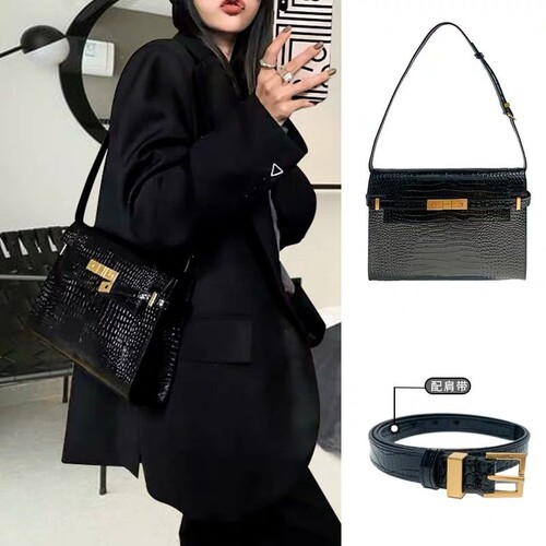 Bags  New Yang Shulin Manhattan Women's Bag Spring and Summer Versatile Fashion Kelly Bag Single Shoulder Crossbody Underarm Bag