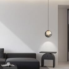 现代极简设计师款个性气泡球卧室床头吊灯意式轻奢客厅吧台装饰灯