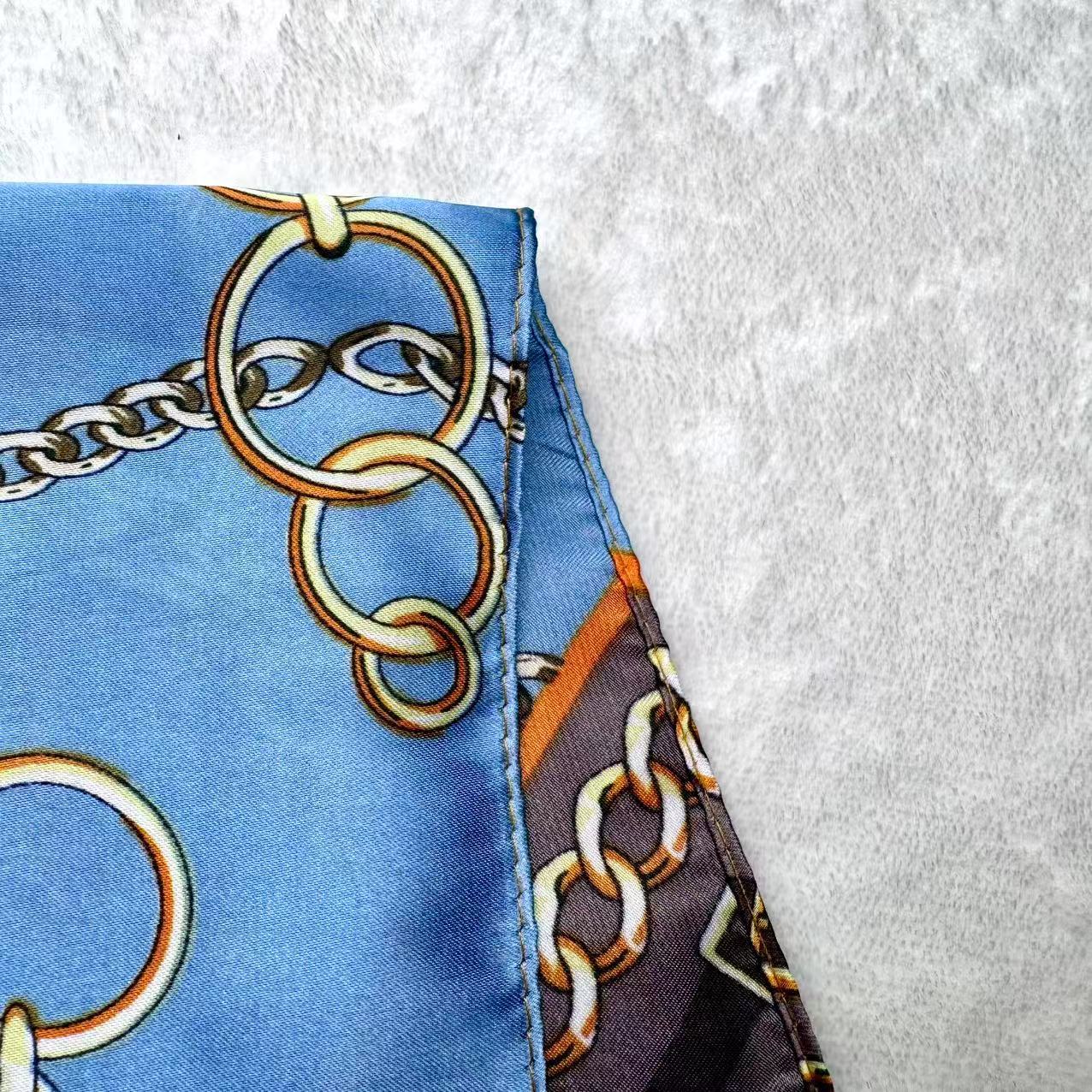 Cachecol de seda estampado feminino écharpe longa e leve_voghion.com