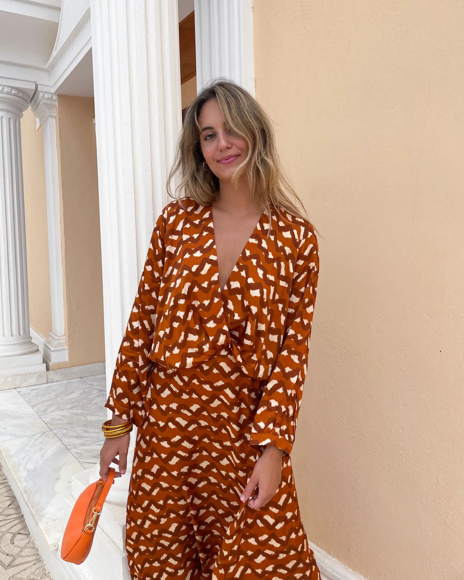 387g Weight Long Sleeve Sleeve Length Polyester Fabric Type Skirt Sets Sets Type Daily Occasion Round Neck Neckline Comfort Function Regular Fit Fit Type Printing Pattern Summer Season Women'S Gender Printing Design Fashion Style Fashion Printed Round Neck Long Sleeve Polyester Casual Suit