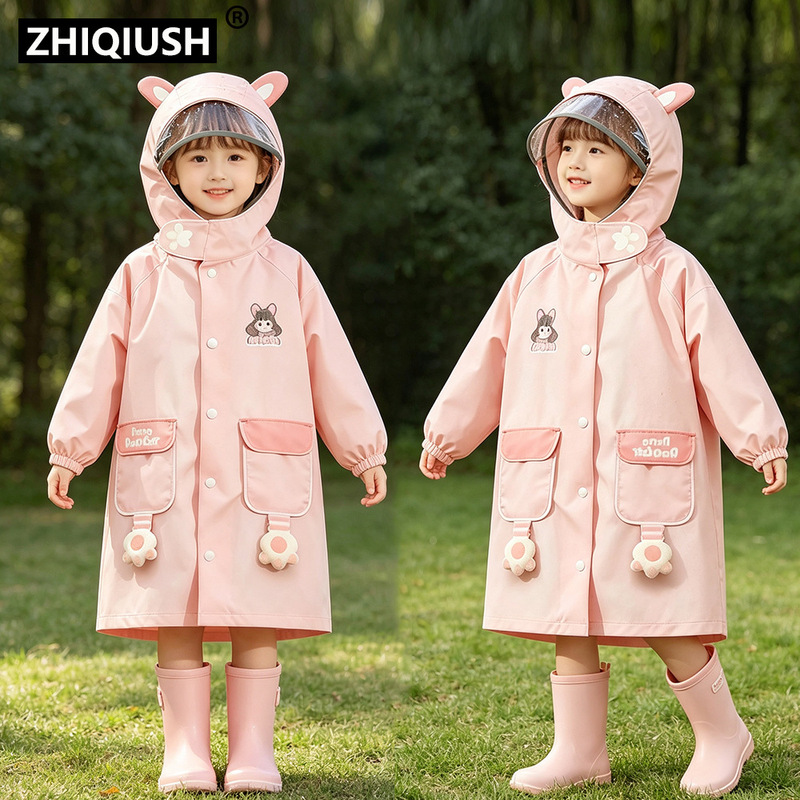Children's Primary School Students' Raincoat Universal with Kindergarten Special Poncho Girl's School Bag Waterproof School Boy's Rainy Day Children's Primary School Students' Raincoat Universal with Kindergarten Special Poncho Girl's School Bag Waterproof School Boy's Rainy Day