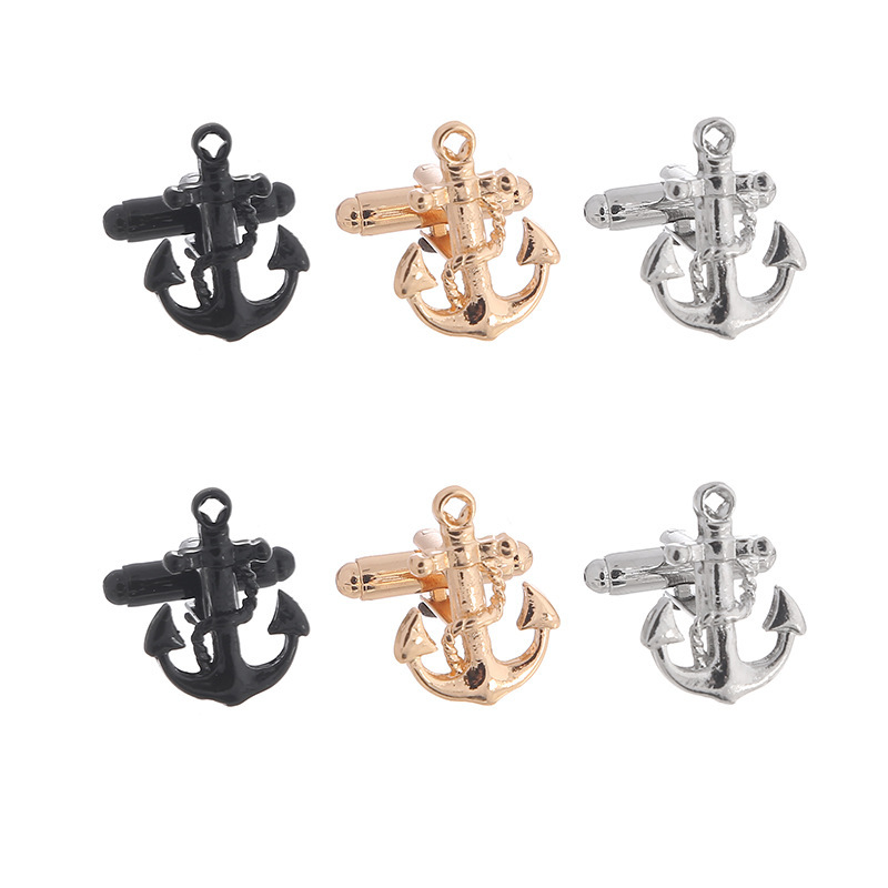 nuovi gemelli ancora tendenza moda personalità uomini e donne affari camicia polsino chiodo accessori Gemelli_voghion.com