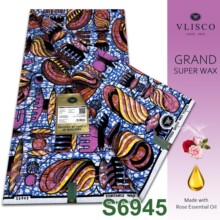 Latest Grand super wax Glitter tissu非洲洒金闪光蜡染布