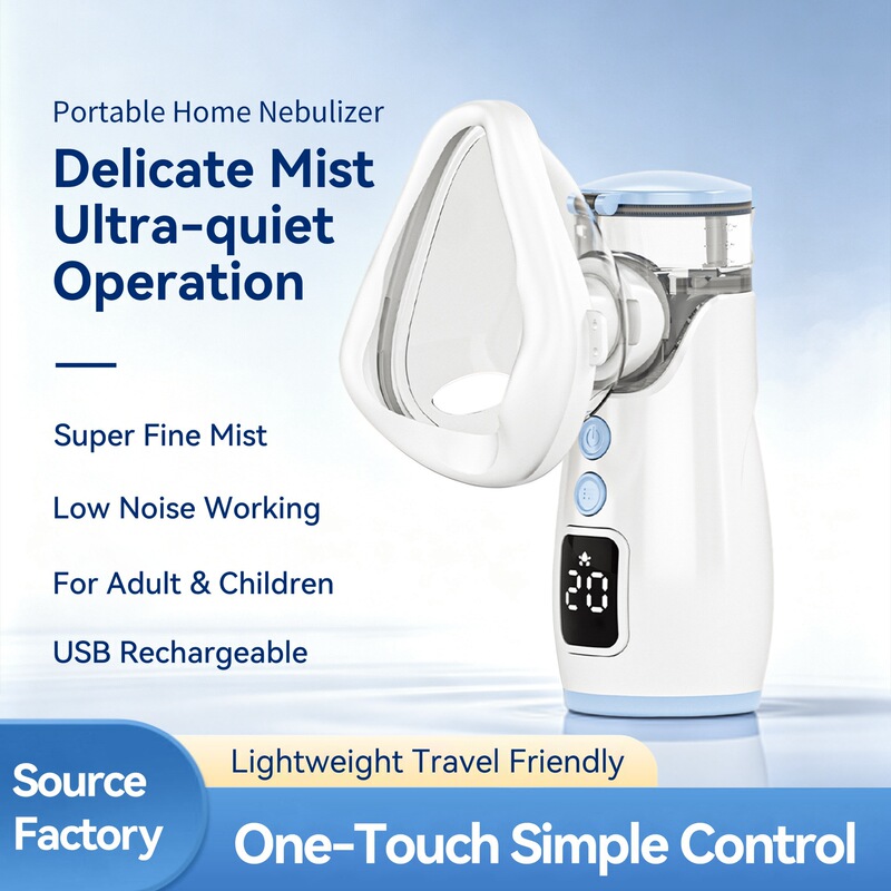 Directly supplied by the manufacturer, handheld micro-mesh atomizer with display screen, portable home-use cross-border atomizer, supports customization Directly supplied by the manufacturer, handheld micro-mesh atomizer with display screen, portable home-use cross-border atomizer, supports customization