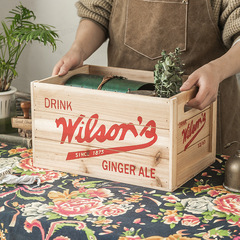 復古收納盒桌面家用收納箱高顏值貨櫃暫時整理盒子儲物筐置物架