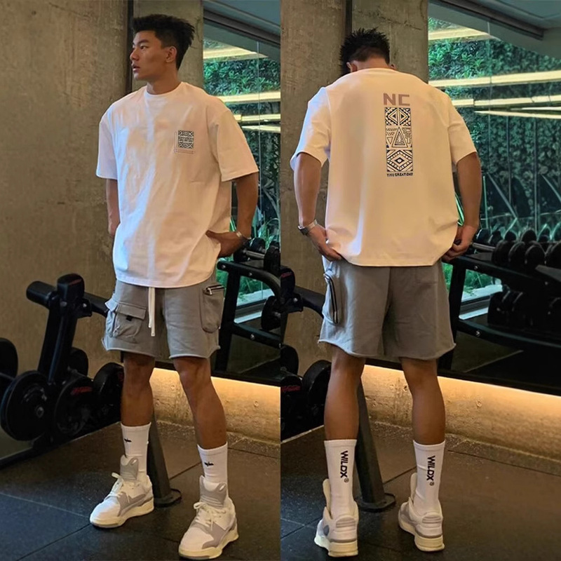 2025 Summer New Short-sleeved Niche Design Sense Back Pattern T-shirt Outdoor Mountain Style T-shirt for Men and Women 2025 Summer New Short-sleeved Niche Design Sense Back Pattern T-shirt Outdoor Mountain Style T-shirt for Men and Women