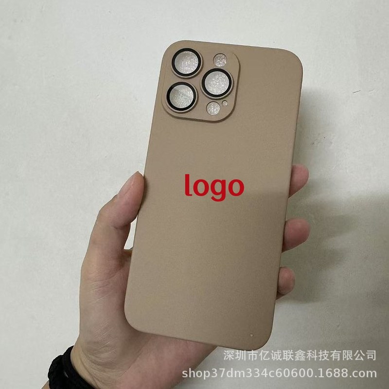iPhone17超薄マット仕上げ携帯電話ケース、Apple15レンズフィルム、14フルカバー、13promax無地ハードケースに適用|undefined