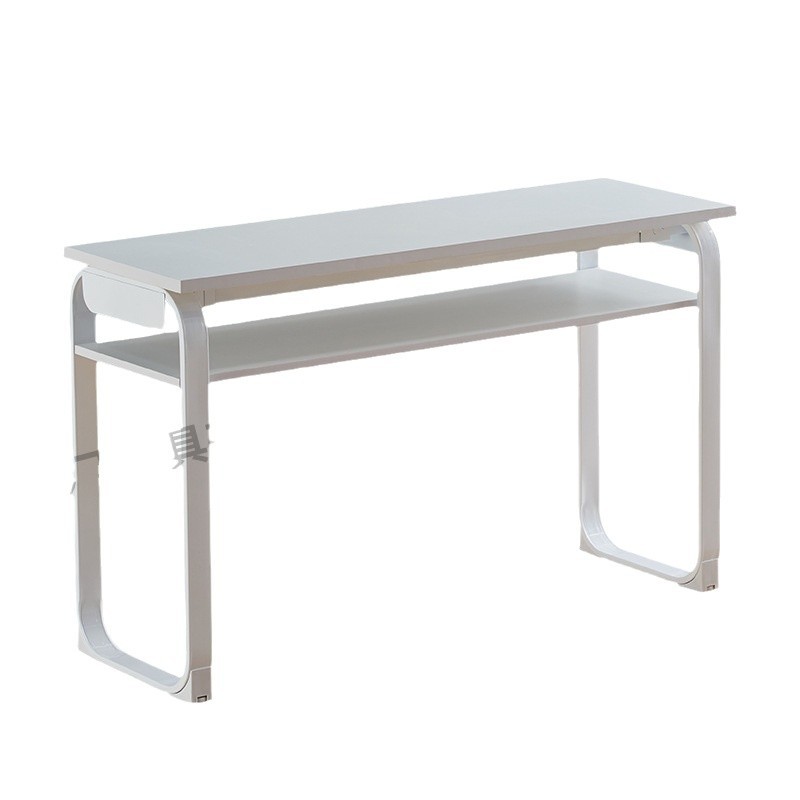 Mesa de capacitación de instituciones educativas de doble capa clase de tutoría para estudiantes de primaria y secundaria combinación de mesa y silla sala de conferencias para dos personas