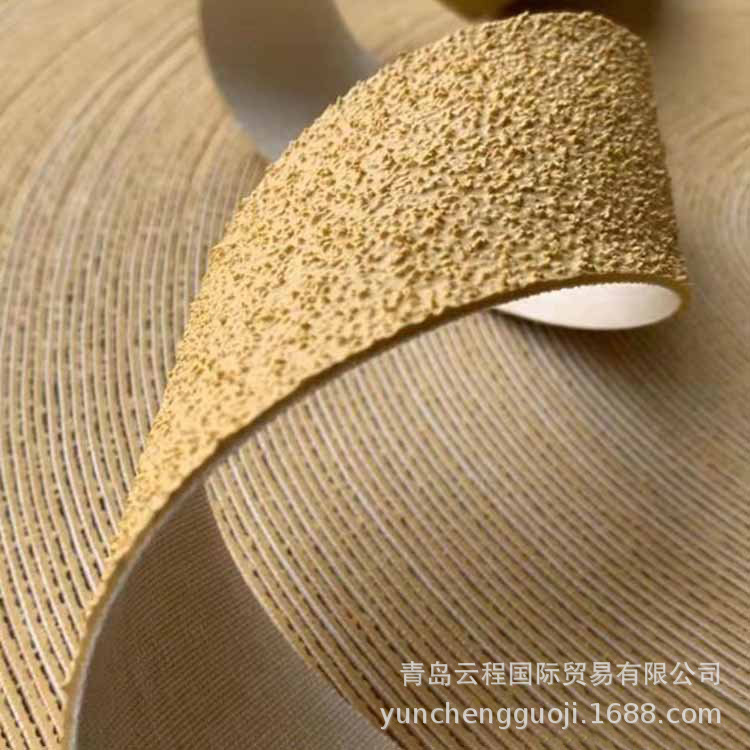 耐磨沙粒带 橘黄色刺皮包棍带 彩色包辊带 橡胶糙面带 云程供应