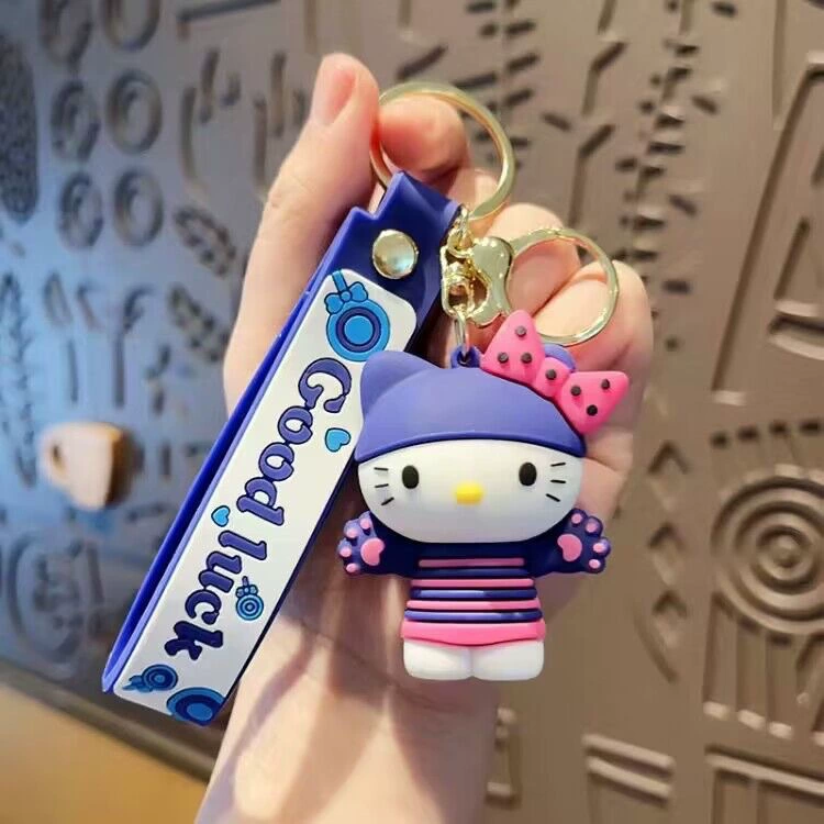 Кулон на брелке (Sanrio) Набор милых силиконовых подвесок — мягкие резиновые талисманчики, подарок на день рождения, различные персонажи