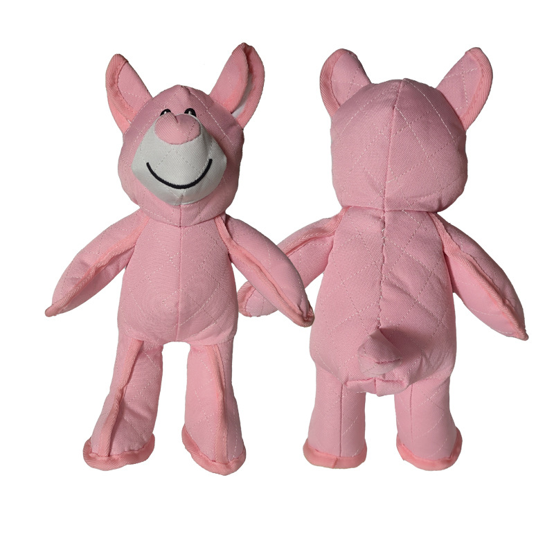 30cm 옥스포드 천 곰 핑크 곰 - BB를 누르면 소리가 납니다.