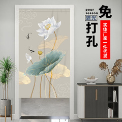 マジックテープのカーテンの布芸は穴を開けないでください。