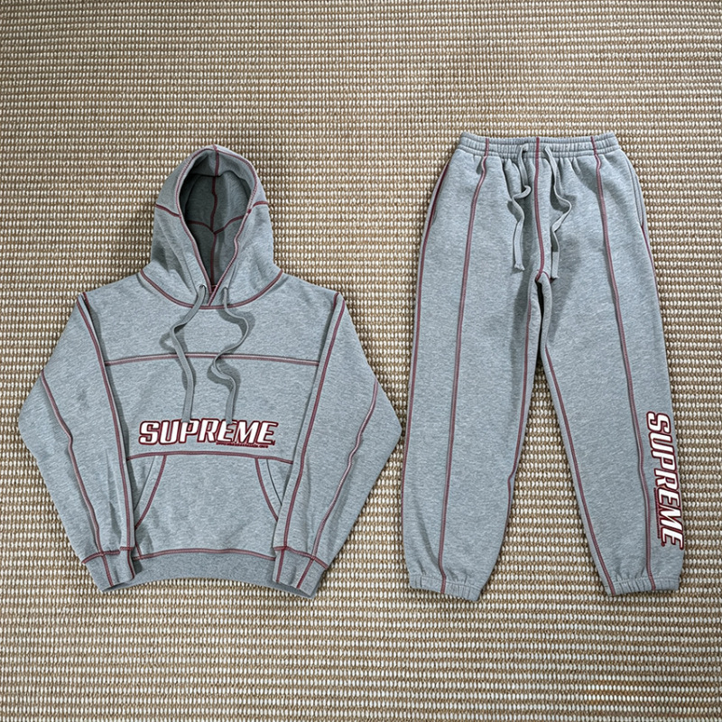 Cross-Border Sup Tracksuit Trendy Sportswear Suit Jacket+Pants Assault Jacket Sweatshirt Jacket