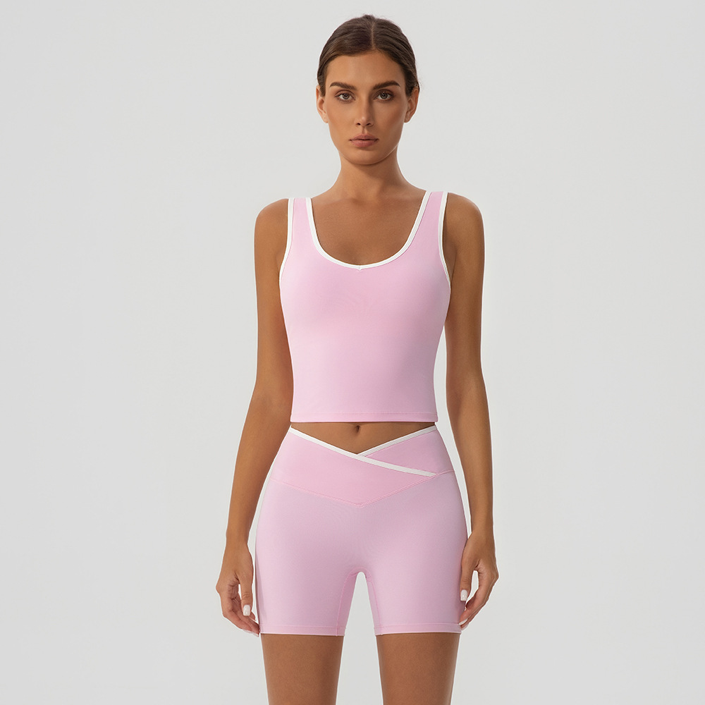 Body Shape Breathable Sports Chaleco Desnudo Running Fitness Yoga Set Top Yoga Set de mujer