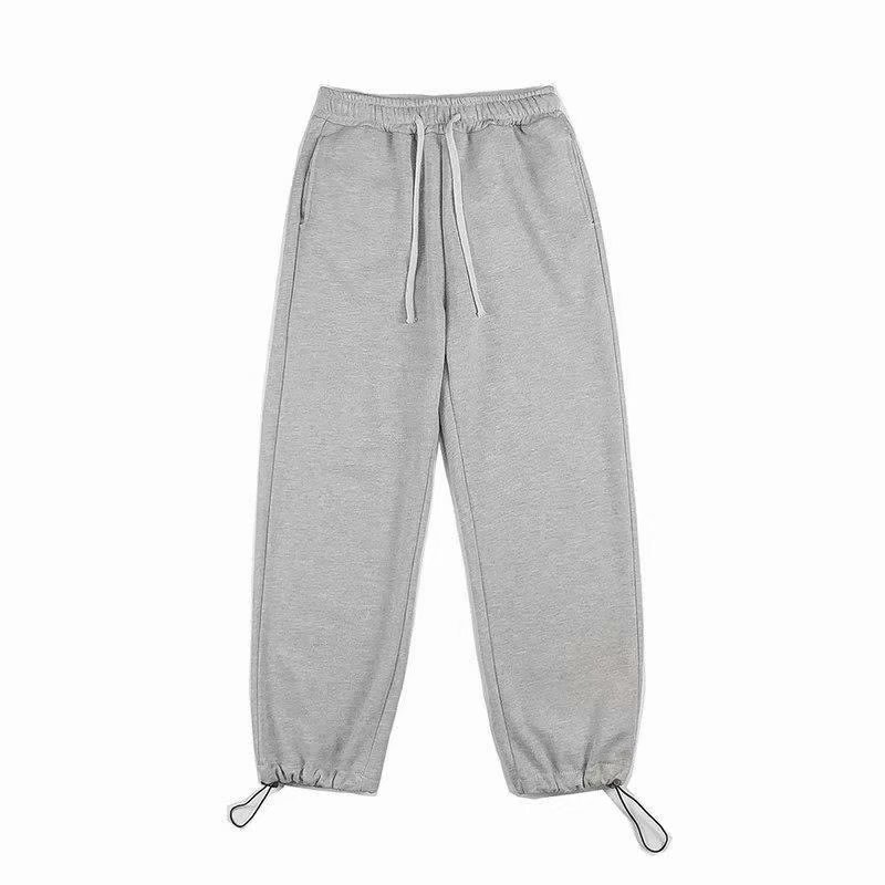 1 2024 Autumn Pants Men Korean Trendy Loose Large Size Jogger Hong Kong Style Brand Solid Color Casual Sports Sweatpants_voghion.com