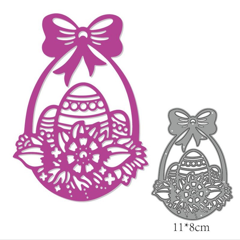 复活节系列 DIY花篮彩蛋 DIY手工压花金属刀模 碳钢镂空刀模