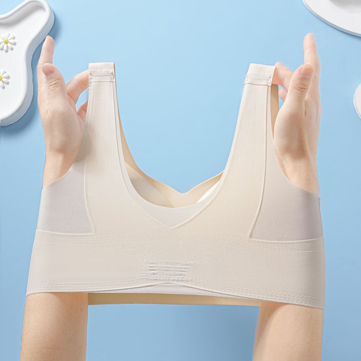 Venta directa de fábrica Comercio electrónico transfronterizo Sudeste de Asia Vietnam Tailandia Ladies Cool Sensación Sin costuras Recolección lateral Sujetador