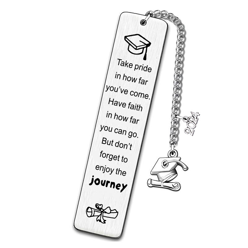 Marcador de acero inoxidable 2024 temporada de graduación marcador inspirador regalo del día del maestro de Acción de Gracias letras láser más logotipo