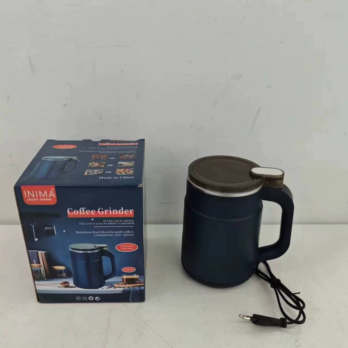 Бытовая кофемолка, измельчитель зерна и трав, малошумная многофункциональная машина в стиле инс.