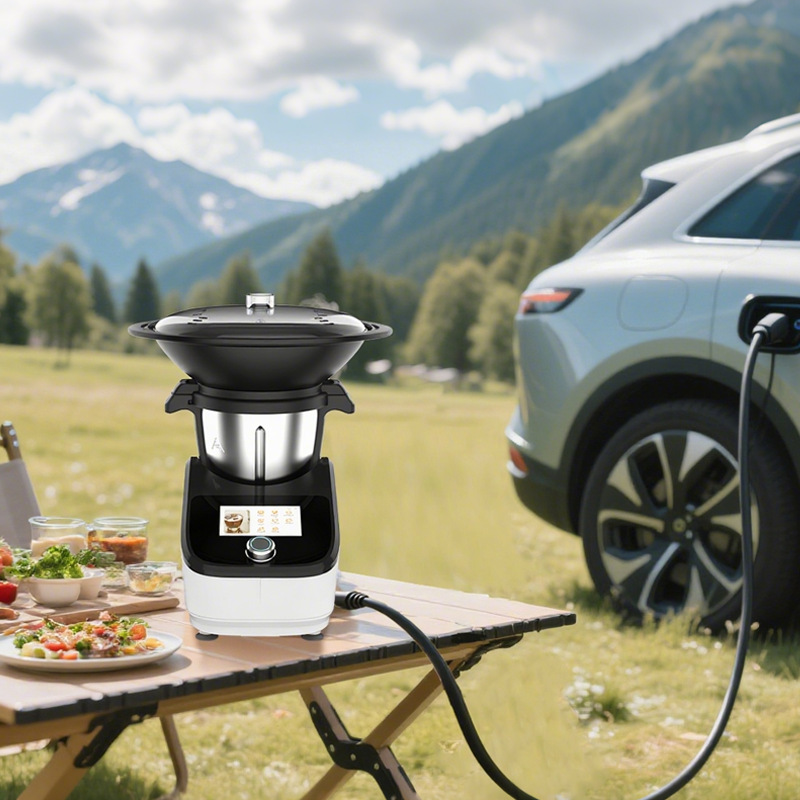 Máquina de cocina multifuncional doméstica al aire libre, robot inteligente de cocina, robot de cocina automático