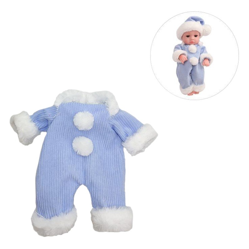 30cm bebé simulación muñeca ropa reborn bebé pijamas otoño e invierno Niña juguete kindergarten vestido DIY