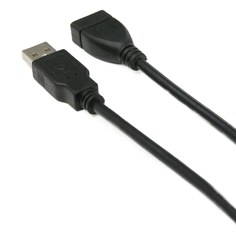 USB удлинитель данных черный USB2.0, кабель для передачи данных с магнитным кольцом высокоскоростной чистый медный экран