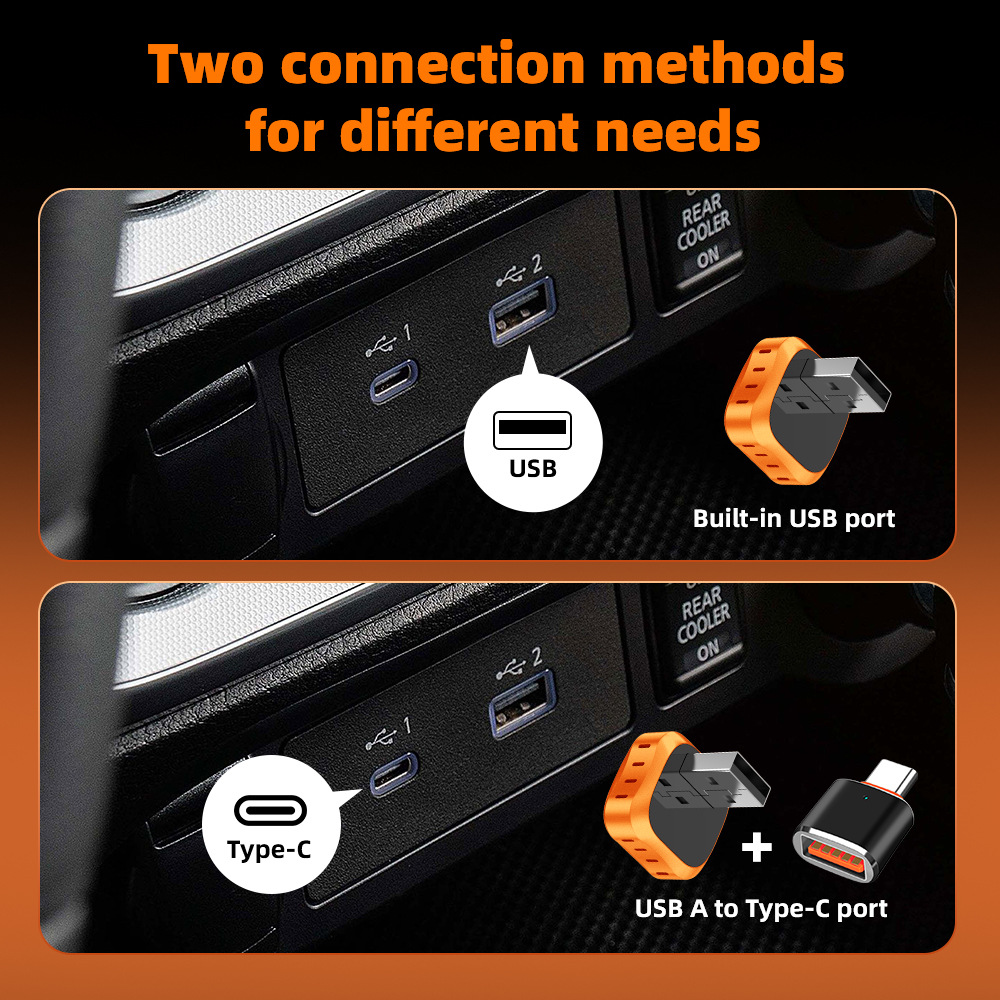 Upgrade your car's wired system with this 2-in-1 wireless CarPlay adapter, making in-car connectivity a breeze