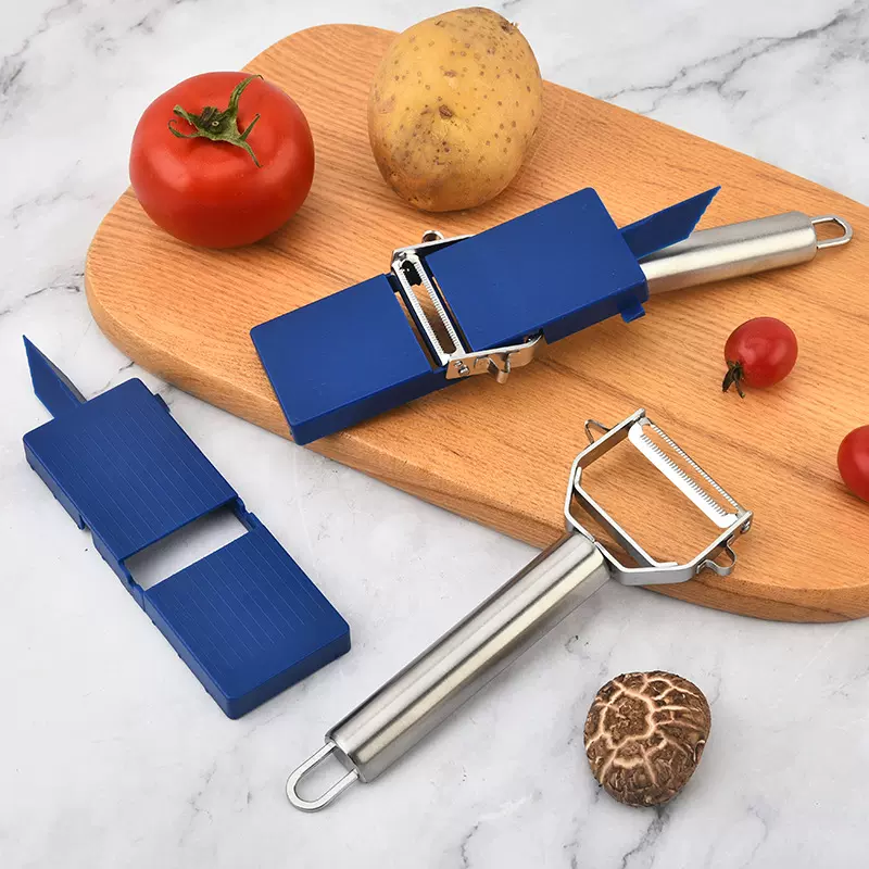 厂家直销批发  多功能配套不锈钢削皮器刮皮刀瓜刨套装黄瓜切片器
