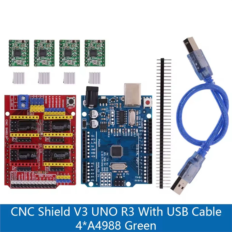 Подходит UNO-R3 CNC Shield V3 Evree Расширенный набор плат A4988/DRV8825