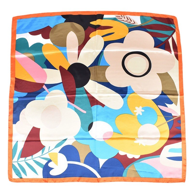 Новый хит продаж: модный ретро-шарф из сатина с принтом, 90 цветов, оптовая продажа, квадратный платок с эффектом люкс