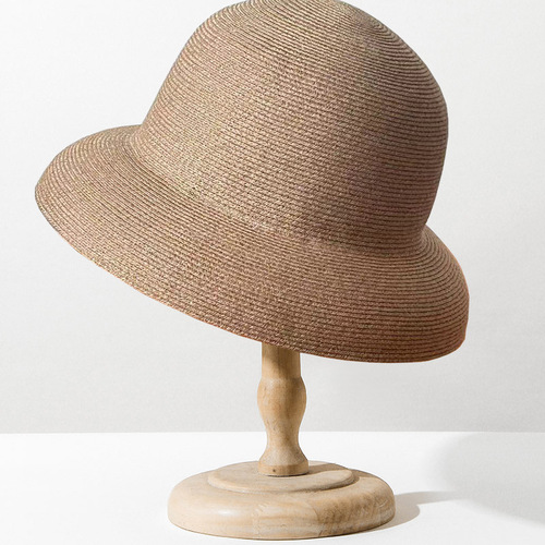 Women's Summer Sun-Protective Hat, Fisherman's Cap, UV-Proof & Trendy All-Match Visor Style, Perfect for Spring and Autumn – Covers the Face with a Sleek Straw Design