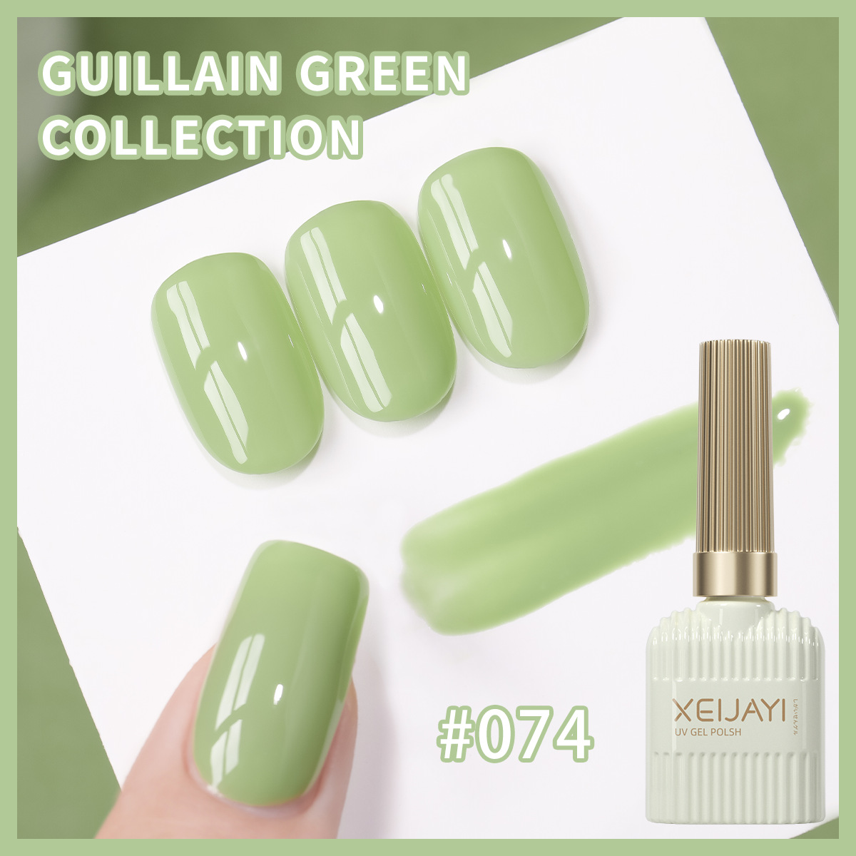 Esmalte de Uñas en Gel de Color Sólido de Secado rápido para Salón de Uñas